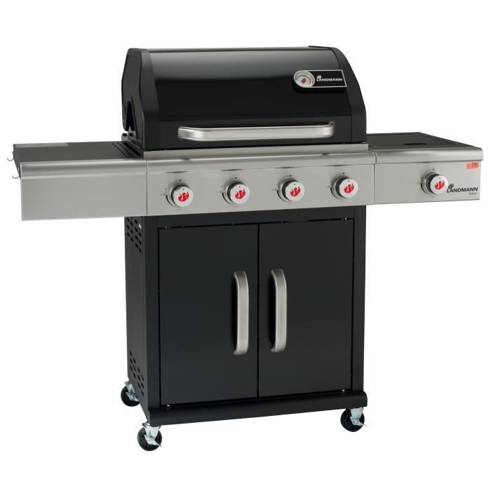 LANDMANN TRITON PTS 4.1 Barbecue gaz 3 brûleurs + 1 latéral 65 x 44 cm