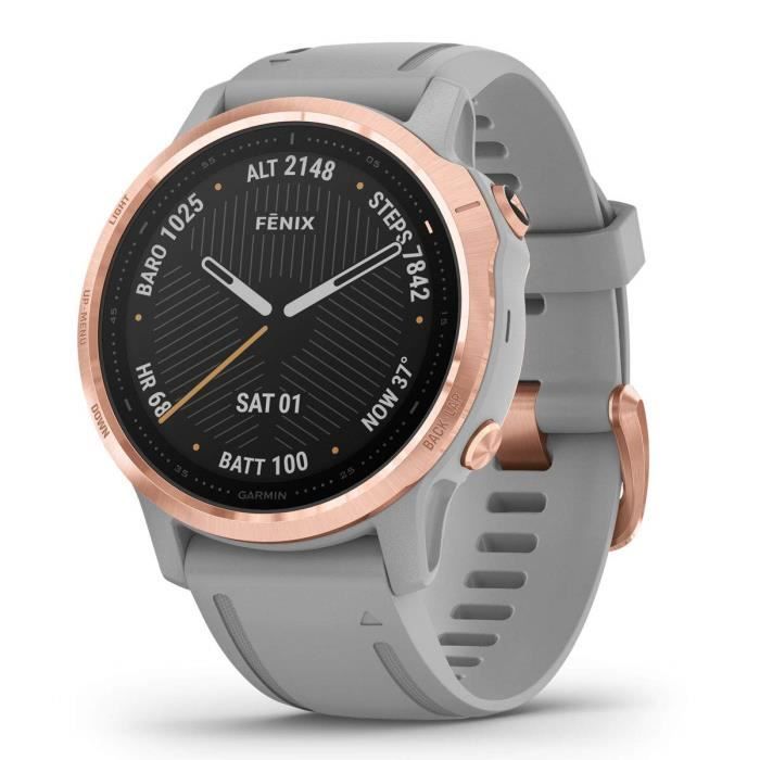 Fenix 6S - Or rose avec bande grise