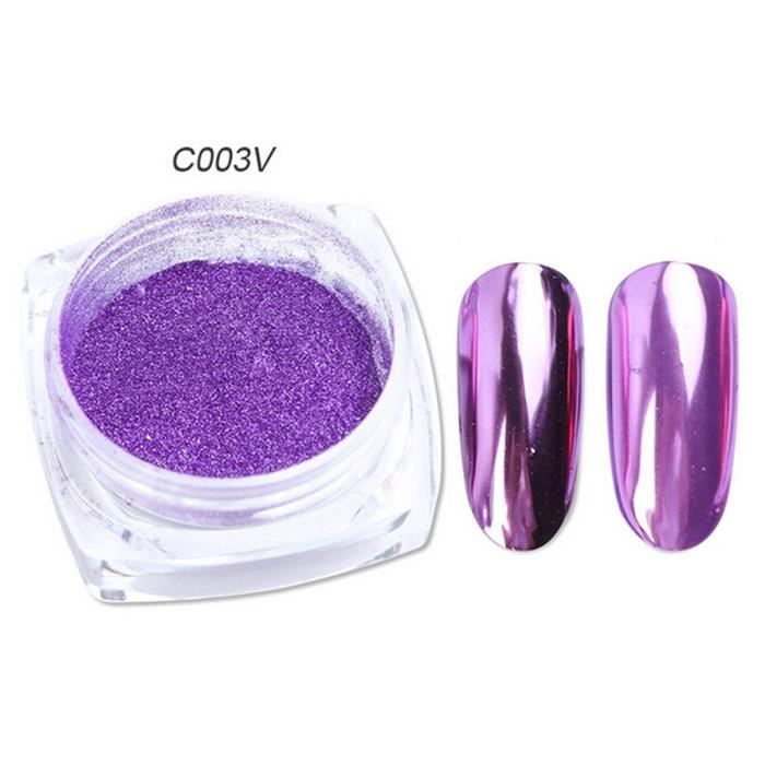 vernis à ongle Nail Mirror Glitter Powder Metallic Color Nail Art Pigment Dust Dust Decoratios yiyi4418