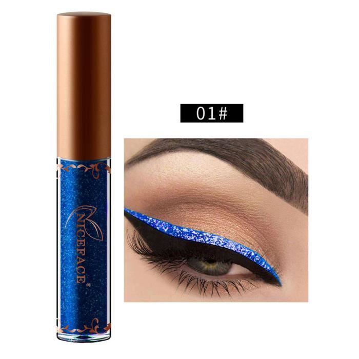 Beauty Metallic Shiny Smoky Eyeshadow Waterproof Glitter Liquid Eyeliner A 36ML