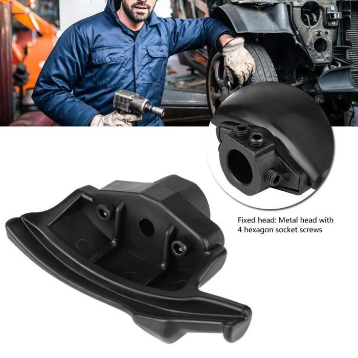Rui DA®Tête de démontage de pneu démonte-pneu Tête de démontage en nylon noir en plastique noir pour la machine de changement de
