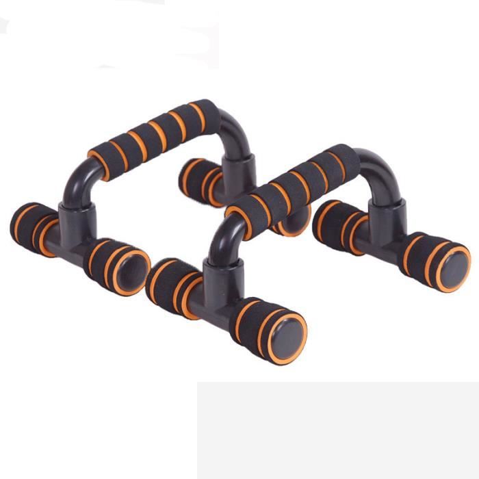 Orange Poignées d'appui pour Pompe-Push-Up Bars Dispositif pour Musculation