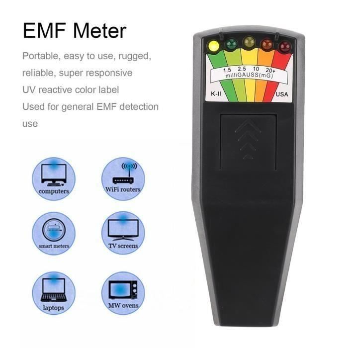 détecteur de rayonnement électromagnétique chaud lcd testeur de dosimètre général emf pour la recherche paranormale