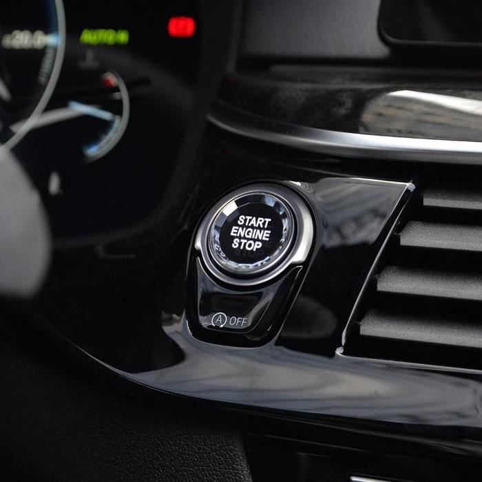 Antivol - Bloque Roue,Faux Crystal Start-bouton d'arrêt pour BMW X1-2-3-4-5-6-7 série E90 F30 accessoires de voiture