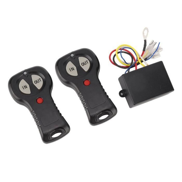 Atyhao contrôleur de treuil 1 paire de kit de contrôleur de télécommande de treuil sans fil universel 12V pour camion de voiture