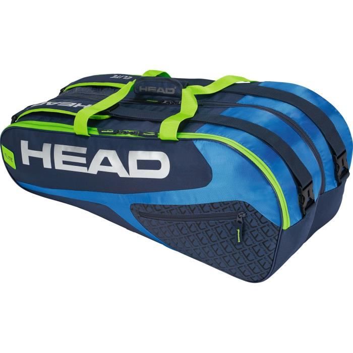 HEAD Elite 9R Supercombi Sac de Raquette de Tennis N-A Bleu-Vert