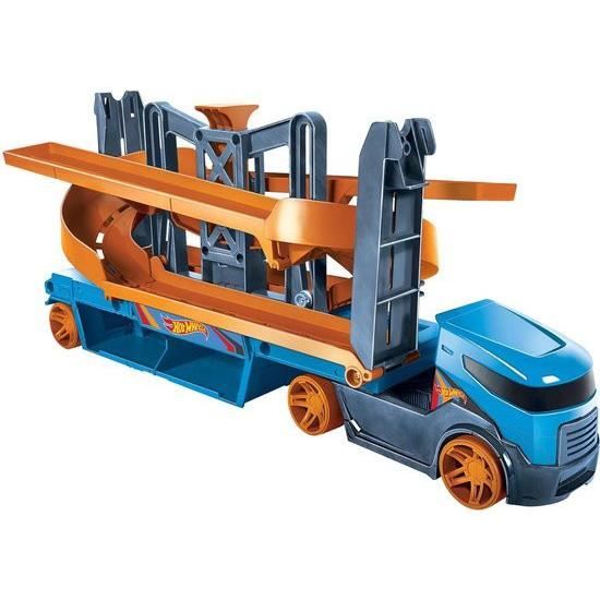 Hot Wheels transporteur Lift and Launch 40 cm orange/bleu