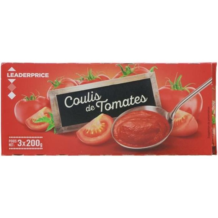 Briques de coulis de tomates x3 - 600g