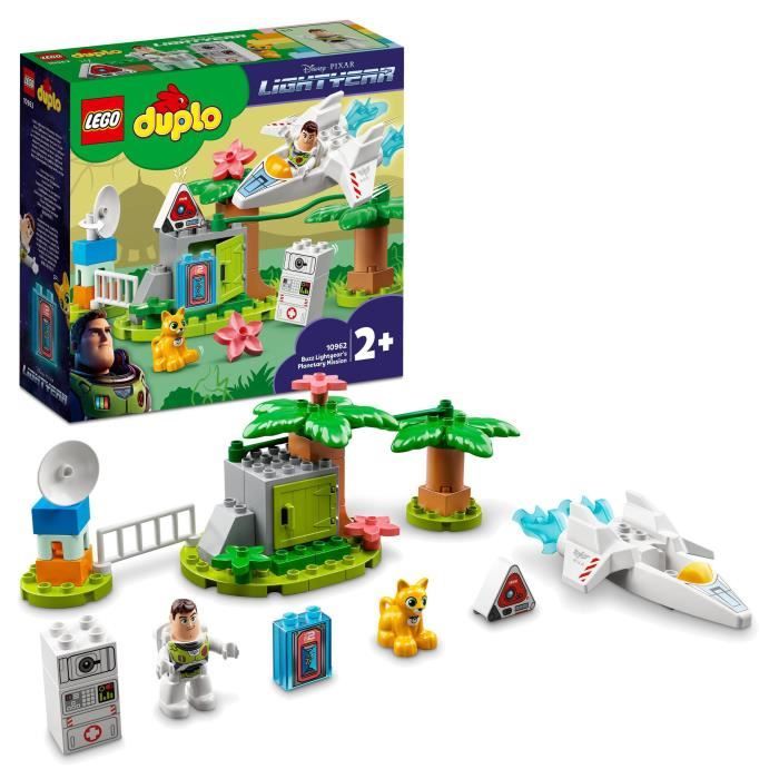 LEGO® 10962 DUPLO Disney et Pixar La Mission Planétaire de Buzz l’Éclair, avec Robot et Vaisseau Spatial, dès 2 Ans