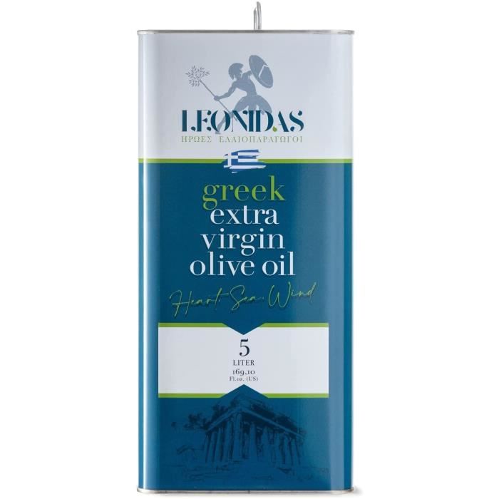 Huile D Olive - Vierge Extra Leonidas 100% Grecque Extraite À Froid |