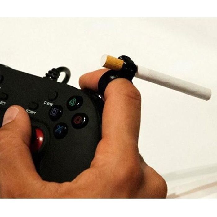 CABLING® Bague porte-cigarette, parfait pour vous aidez à jouer en gardant les deux mains libres, protège les doigts de la nicotine