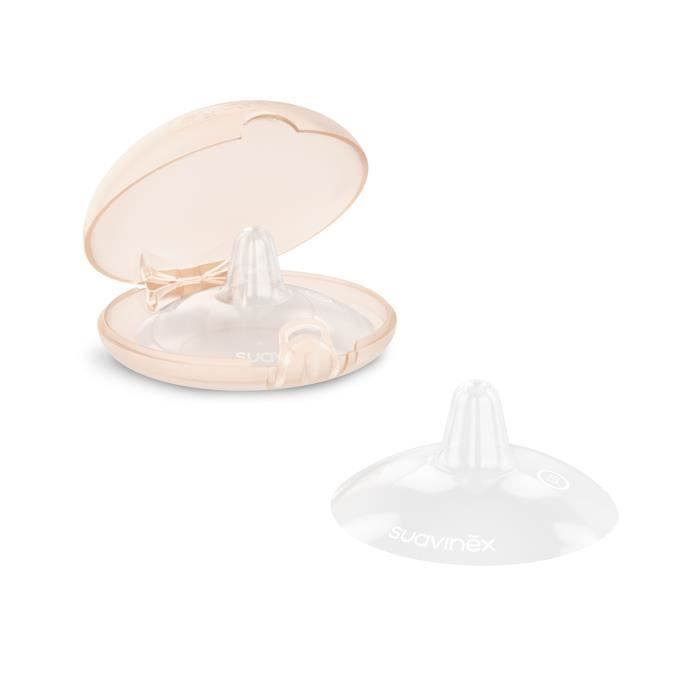SUAVINEX 2 bouts de sein en silicone - Taille S