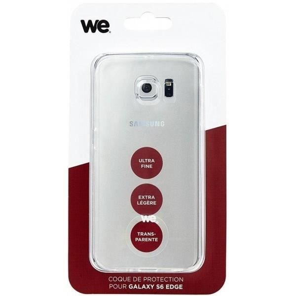 WE Coque de protection pour Galaxy S6 Edge - Semi rigide - Transparente