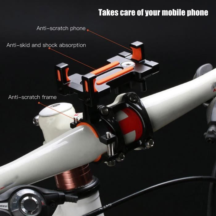 Support de téléphone portable de moto, conception à trois mâchoires, support de téléphone de vélo, vélos pour vélos de moto HB007
