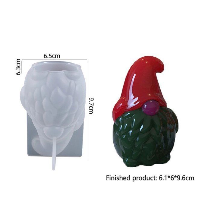 4 PCS Moules Silicone 3D Père Noël Pour Bougies, Savons Et Loisirs Créatifs - Noël Festif