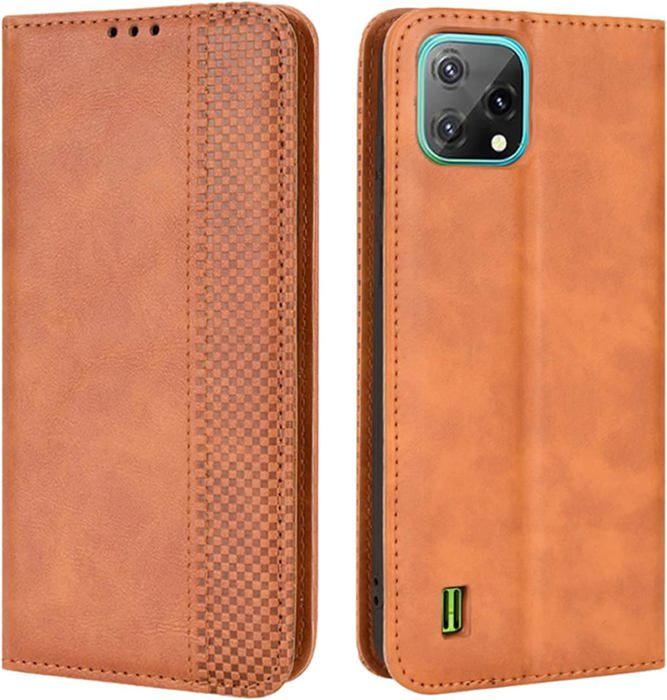 Étui Portefeuille Pour Blackview BV8800 - Couverture Rabat, 3 Fentes Cartes - Protection 360°