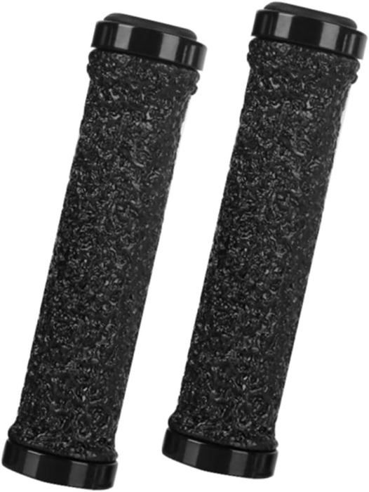 Paire De Poignées De Guidon Vélo – TPR/alu – 13.6 Cm – Pour VTT, Route, Pliant