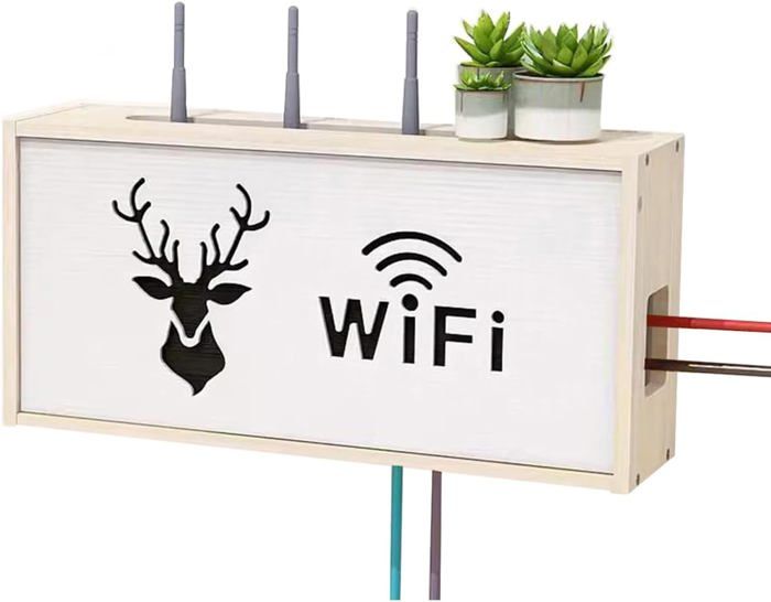 HARELA Boîte De Rangement Pour Routeur WiFi, Rangement Box