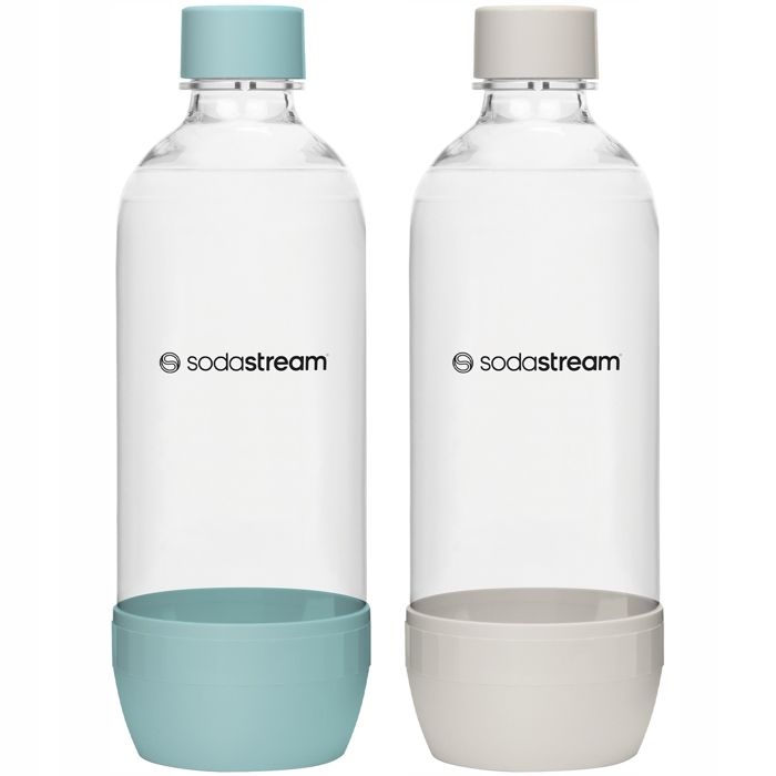 Bouteilles pour gazéificateur - SodaStream - Jet 1L x2 - Tritan sans BPA - Compatible lave-vaisselle