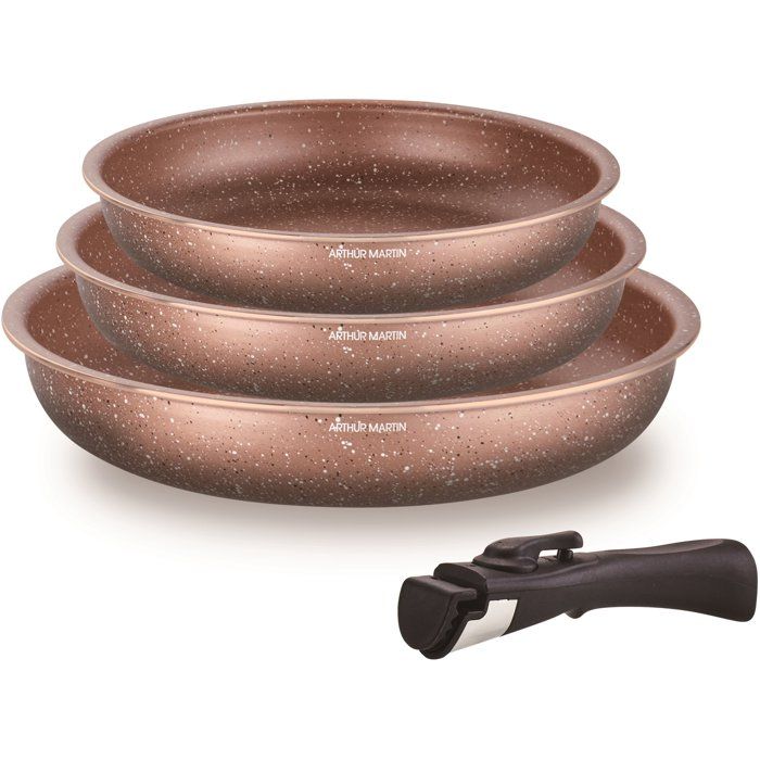 Arthur Martin Set de 3 poêles en aluminium: 1