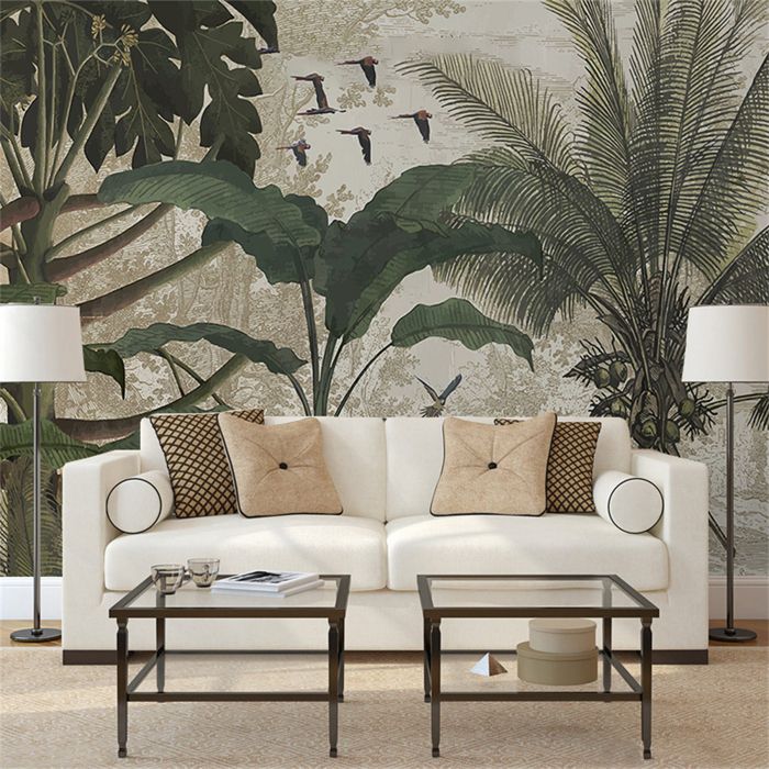 Papier Peint Panoramique 3D rétro forêt salon canapé TV fond décran chambre à coucher Restaurant Home Decor 410x280cm