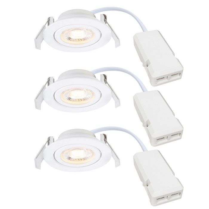 Spot Encastré - Monolo - LED Intégrée - Gradation à Trois Niveaux - Orientable - Blanc