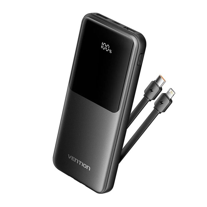 Batterie externe - VENTION - FHOB0 - 10000mAh - 2x USB - Noir