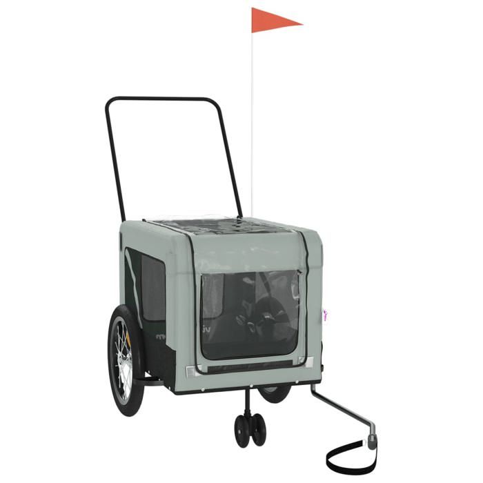 Poussette/Remorque de vélo pour chien XWO Cadre durable gris et noir 63x123x66 cm @138 Poussette/Remorque de vélo pour chien XWO Cadre durable gris et noir 63x123x66 cm @138