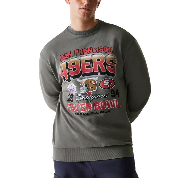 New Era NFL Washed Oversized Pullover - San Francisco 49ers