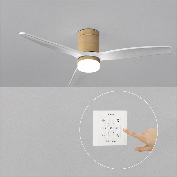 Ventilateur de plafond - Create - Avec lumière - Ø132cm - 40W - Silencieux - Create