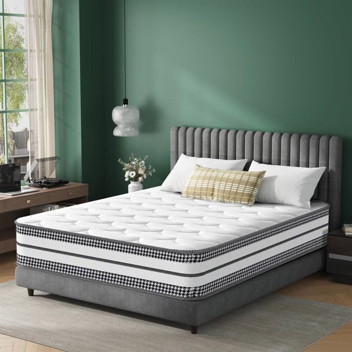 Matelas 90x200 cm en Mousse à mémoire de Forme Épais 25cm Sommeil Réparateur Silence Soutien Parfait Oeko-Tex Respirante