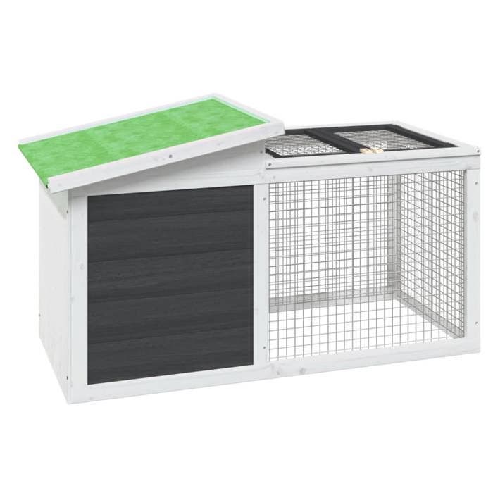 Meilleurs prix pour “Winter SaleTOP Cage à poulets Gris - Clapier gris 1005x54x55cm - bois de pin massif PRO15036