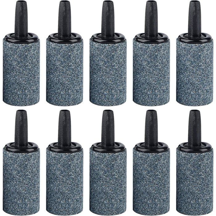 Pierre à air pour aquarium 25 cm (1 pouce) diffuseur de bulles pour nano-pompes à air petits seaux et aquariums lot de 10