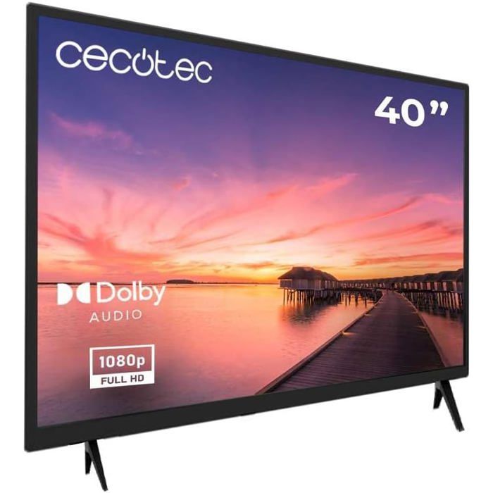 TELEVISEUR LED DEBSY 40 pouces Full HD 1080p Wi‑Fi intégré