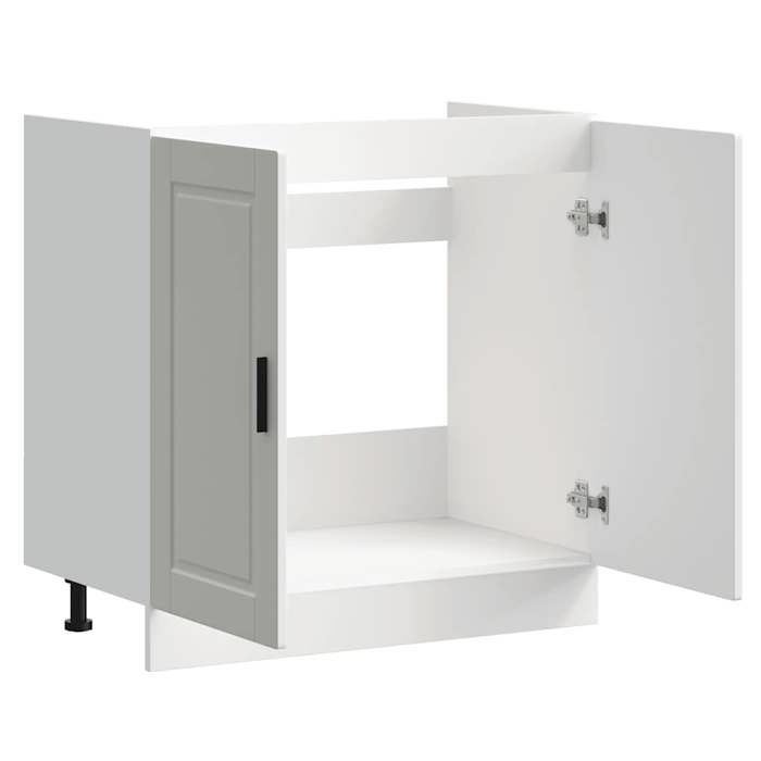 Moderne Armoire base pour évier SWEETY Meuble-lavabos Porto blanc brillant 80x46x815 cm MM1836