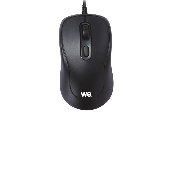 We Souris filaire optique 1600DPI ,ambidextre, connexion USB Gris - vue 2