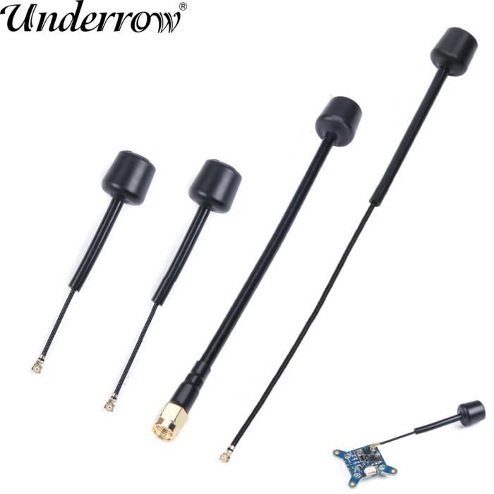 Antenne Directionnelle 5.8 GHz RHCP Pliable 3dBi Pour Drone FPV – Gain Élevé – Bande 100 MHz (UFL)