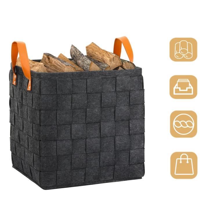 Sac porte bûches Sac de Transport pour Bois de Chauffage avec