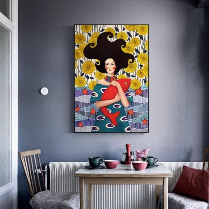 Tableau Abstrait Sur Toile - 70x150 Cm, Tons Beige Et Gris - Décoration Murale Salon Moderne
