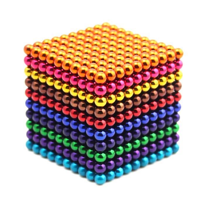 3mm nouveau néodyme métal magique bricolage aimant boules magnétiques blocs  3mm Cube Construction jouets de Construction 216 pièces