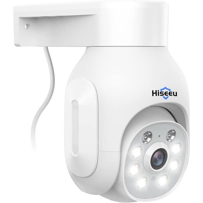 Caméras Dômes - Hiseeu 2k Ptz Caméra Surveillance Wifi Ip Couleur Détection Humaine Suivi Automatique 355° 90°son D