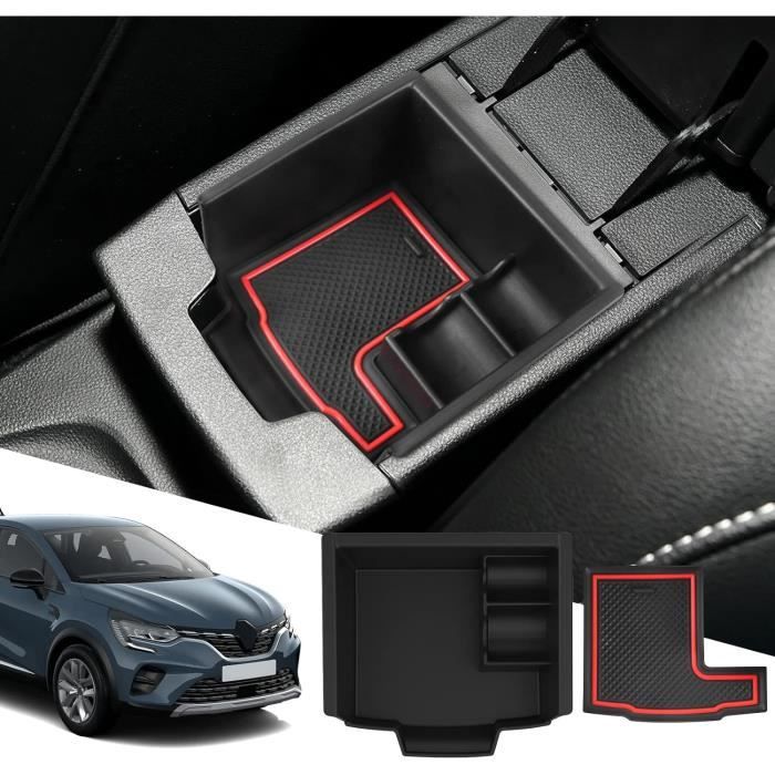 Accoudoir Console Centrale Compatible Renault Captur 2013-2016 - 2 Couches Avec Porte-Gobelets Et Rangement