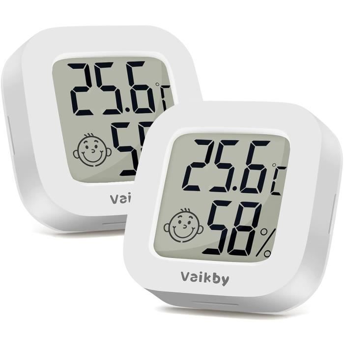 Vaikby 6 Petit Hygromètre Numérique Thermomètre Intérieur Avec