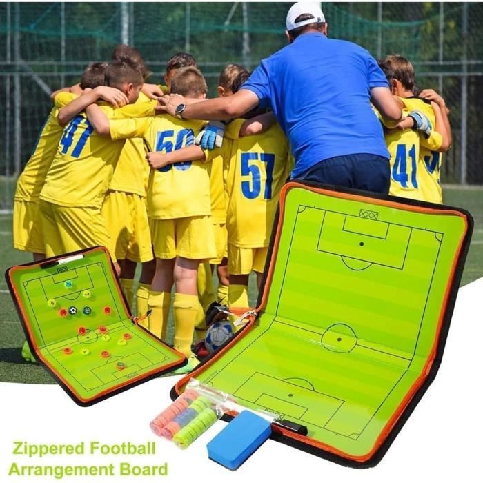 HEYOUTH Tableau Football Tactique,Pliable Tableau Tactique avec Stylo, Gomme, Aimants,20 HEYOUTH Tableau Football Tactique,Pliable Tableau Tactique avec Stylo, Gomme, Aimants,20