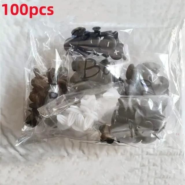 Lot 50 Agrafes De Fixation Pour Peugeot & Citroën - Neuf - Noir