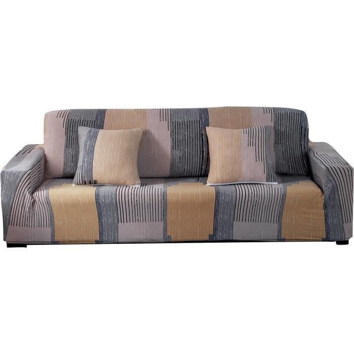 Housse De Canapé Elegant Comfort – Orange, Jersey, Grande Taille (140x70 Pouces)