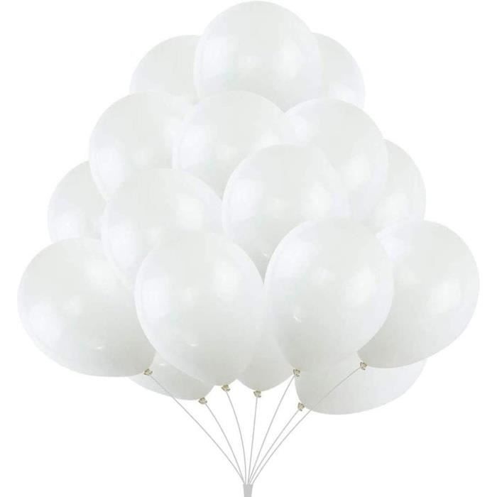 Unique Party - 5198 - Paquet de 100 Ballons Gonflables - Latex de Formes et Coloris Aléatoire