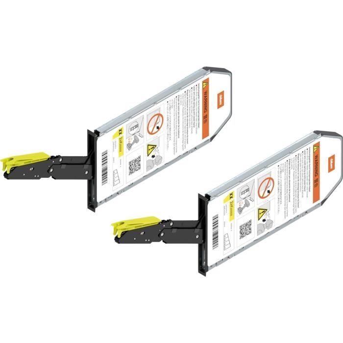 2 Ferrures à Clapet Réglables Gedotec – 180 Kg, Acier Zingué, Pour Meubles Et Portes