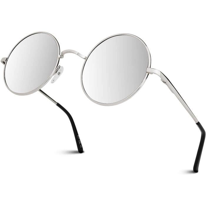 lunette ronde argent