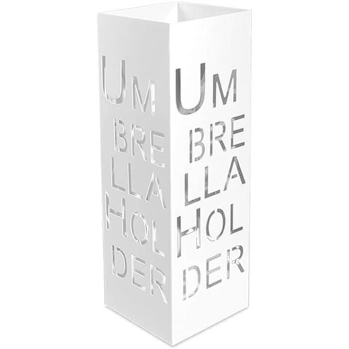 MFLASMF Support de Parapluie en métal créatif Noir, Porte-Parapluie Nordique en Fer forgé, Seau de Rangement de Parapluie Creux pour Les couloirs d'entrée extérieurs